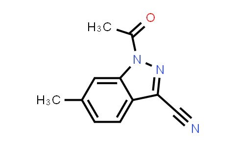 CAS No. 1788043-95-7, 1-Acetyl-6-methyl-1H-indazole-3-carbonitrile
