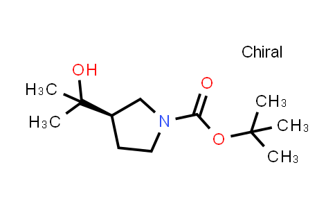 CAS No. 1788044-09-6, tert-Butyl (3R)-3-(2-hydroxypropan-2-yl)pyrrolidine-1-carboxylate