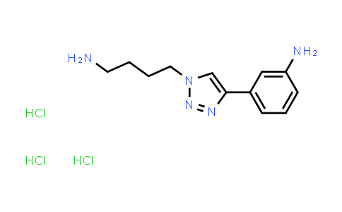 CAS No. 1788044-10-9, 3-(1-(4-Aminobutyl)-1H-1,2,3-triazol-4-yl)aniline trihydrochloride