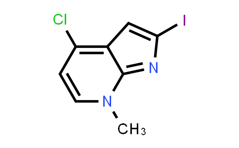 CAS No. 1788054-66-9, 4-Chloro-2-iodo-7-methyl-7h-pyrrolo[2,3-b]pyridine