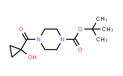 CAS No. 1788054-84-1, tert-Butyl 4-(1-hydroxycyclopropanecarbonyl)piperazine-1-carboxylate