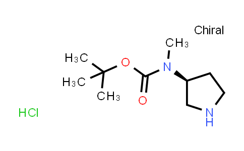 CAS No. 1788058-40-1, tert-Butyl N-methyl-N-[(3S)-pyrrolidin-3-yl]carbamate hydrochloride