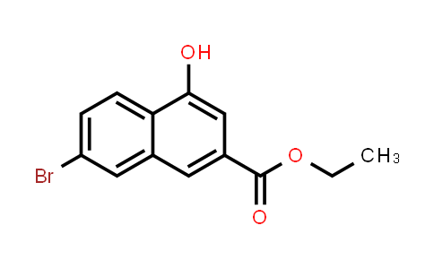 CAS No. 178876-99-8, 2-Naphthalenecarboxylic acid, 7-bromo-4-hydroxy-, ethyl ester