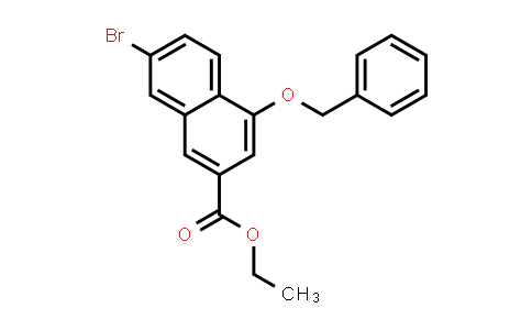 CAS No. 178877-03-7, 2-Naphthalenecarboxylic acid, 7-bromo-4-(phenylmethoxy)-, ethyl ester