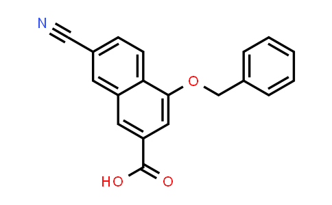 CAS No. 178877-05-9, 2-Naphthalenecarboxylic acid, 7-cyano-4-(phenylmethoxy)-