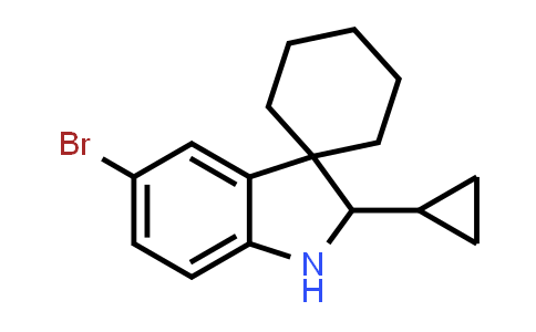 CAS No. 1788860-72-9, 5'-Bromo-2'-cyclopropyl-1',2'-dihydrospiro[cyclohexane-1,3'-indole]