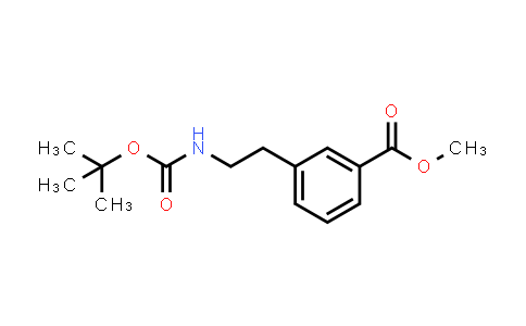 CAS No. 179003-02-2, Methyl 3-(2-((tert-butoxycarbonyl)amino)ethyl)benzoate