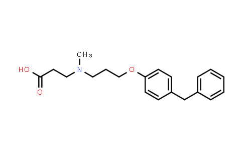 CAS No. 179022-08-3, β-Alanine, N-methyl-N-[3-[4-(phenylmethyl)phenoxy]propyl]-