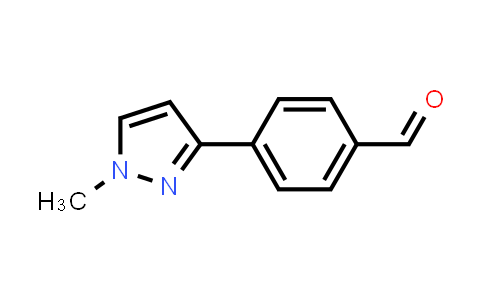 CAS No. 179055-27-7, 4-(1-methylpyrazol-3-yl)benzaldehyde