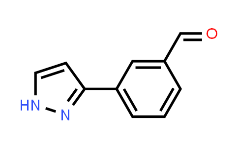 CAS No. 179057-26-2, 3-(1H-Pyrazol-3-yl)benzaldehyde