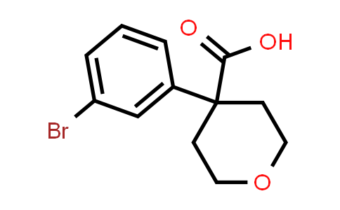 CAS No. 179420-77-0, 4-(3-Bromophenyl)tetrahydro-2H-pyran-4-carboxylic acid