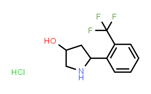 CAS No. 1795284-00-2, 5-(2-(Trifluoromethyl)phenyl)pyrrolidin-3-ol hydrochloride
