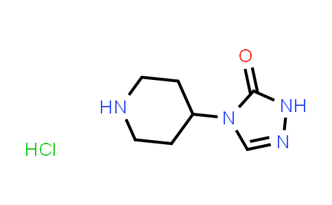 CAS No. 1795464-24-2, 4-(Piperidin-4-yl)-4,5-dihydro-1H-1,2,4-triazol-5-one hydrochloride