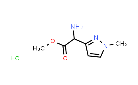 CAS No. 1796890-20-4, Methyl 2-amino-2-(1-methyl-1H-pyrazol-3-yl)acetate hydrochloride