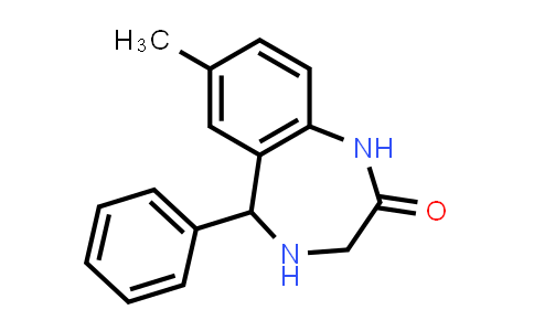 CAS No. 17972-75-7, 7-Methyl-5-phenyl-1,3,4,5-tetrahydro-2H-benzo[e][1,4]diazepin-2-one
