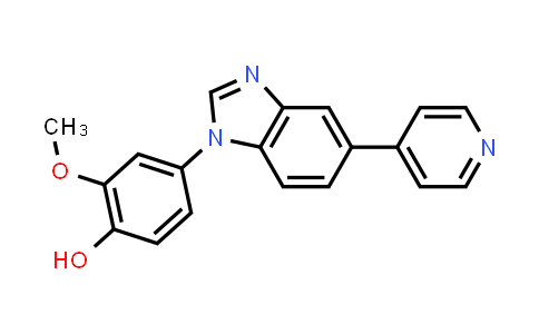 CAS No. 1799434-47-1, 2-Methoxy-4-(5-(pyridin-4-yl)-1H-benzo[d]imidazol-1-yl)phenol