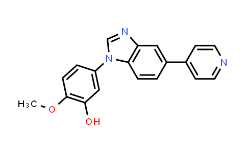 CAS No. 1799439-07-8, 2-Methoxy-5-(5-(pyridin-4-yl)-1H-benzo[d]imidazol-1-yl)phenol