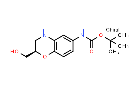 CAS No. 1799541-30-2, tert-Butyl (R)-(2-(hydroxymethyl)-3,4-dihydro-2H-benzo[b][1,4]oxazin-6-yl)carbamate