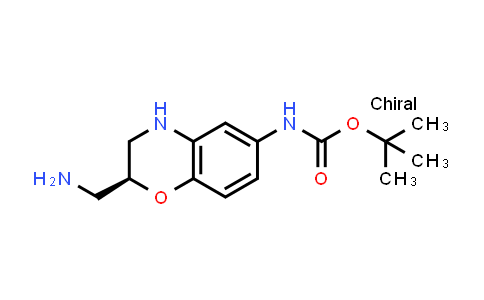 CAS No. 1799545-33-7, tert-Butyl (S)-(2-(aminomethyl)-3,4-dihydro-2H-benzo[b][1,4]oxazin-6-yl)carbamate