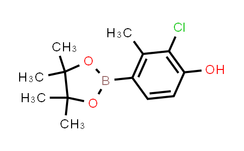CAS No. 1799612-10-4, 2-Chloro-3-methyl-4-(4,4,5,5-tetramethyl-1,3,2-dioxaborolan-2-yl)phenol