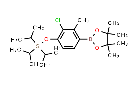 CAS No. 1799612-13-7, [2-Chloro-3-methyl-4-(4,4,5,5-tetramethyl-1,3,2-dioxaborolan-2-yl)phenoxy]triisopropylsilane