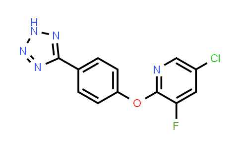 CAS No. 1799681-96-1, 2-(4-(2H-Tetrazol-5-yl)phenoxy)-5-chloro-3-fluoropyridine