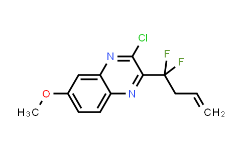 CAS No. 1799733-46-2, 3-Chloro-2-(1,1-difluorobut-3-en-1-yl)-6-methoxyquinoxaline