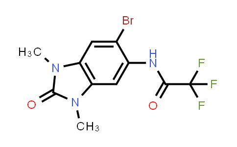 CAS No. 1800477-31-9, N-(6-Bromo-1,3-dimethyl-2-oxo-2,3-dihydro-1H-benzo[d]imidazol-5-yl)-2,2,2-trifluoroacetamide