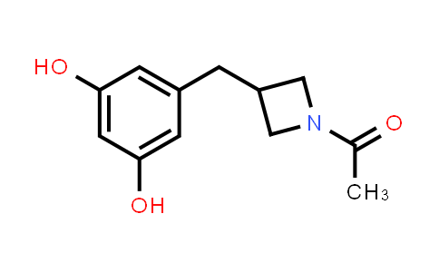 CAS No. 1801243-46-8, 1-{3-[(3,5-Dihydroxyphenyl)methyl]azetidin-1-yl}ethan-1-one