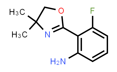 CAS No. 1801443-88-8, 2-(4,4-Dimethyl-4,5-dihydrooxazol-2-yl)-3-fluoroaniline
