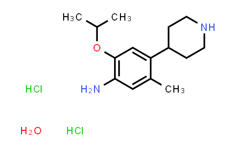 CAS No. 1802250-63-0, 2-Isopropoxy-5-methyl-4-(piperidin-4-yl)aniline dihydrochloride hydrate