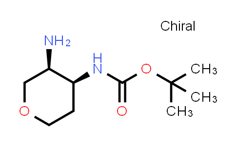 CAS No. 1802334-66-2, tert-Butyl N-[(3S,4S)-3-aminooxan-4-yl]carbamate