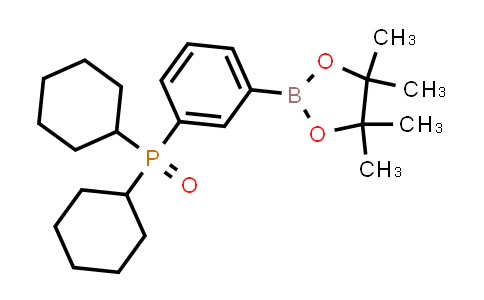CAS No. 1802340-16-4, Dicyclohexyl(3-(4,4,5,5-tetramethyl-1,3,2-dioxaborolan-2-yl)phenyl)phosphine oxide