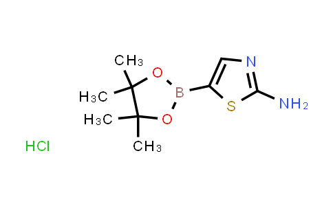 CAS No. 1802375-99-0, 5-(4,4,5,5-Tetramethyl-1,3,2-dioxaborolan-2-yl)-1,3-thiazol-2-amine hydrochloride