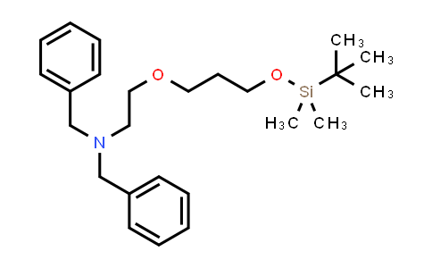 CAS No. 1802413-90-6, N,N-Dibenzyl-2-(3-((tert-butyldimethylsilyl)oxy)propoxy)ethanamine