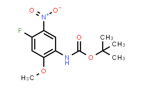 CAS No. 1802924-13-5, tert-Butyl (4-fluoro-2-methoxy-5-nitrophenyl)carbamate
