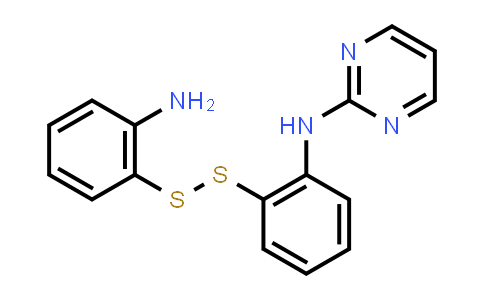 CAS No. 180302-65-2, N-(2-((2-Aminophenyl)disulfanyl)phenyl)pyrimidin-2-amine