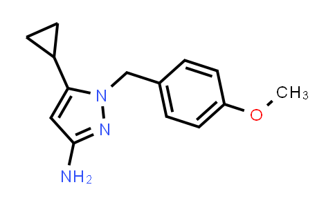 CAS No. 1803077-18-0, 5-Cyclopropyl-1-(4-methoxybenzyl)-1H-pyrazol-3-amine