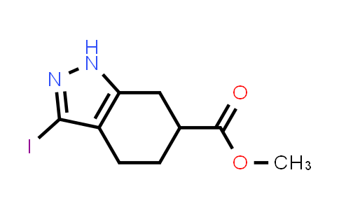 CAS No. 1803581-94-3, Methyl 3-iodo-4,5,6,7-tetrahydro-1H-indazole-6-carboxylate