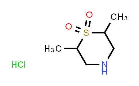 CAS No. 1803601-97-9, 2,6-Dimethylthiomorpholine 1,1-dioxide hydrochloride