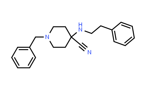 CAS No. 180386-30-5, 1-Benzyl-4-(phenethylamino)piperidine-4-carbonitrile
