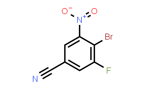 CAS No. 1805505-74-1, Benzonitrile, 4-bromo-3-fluoro-5-nitro-