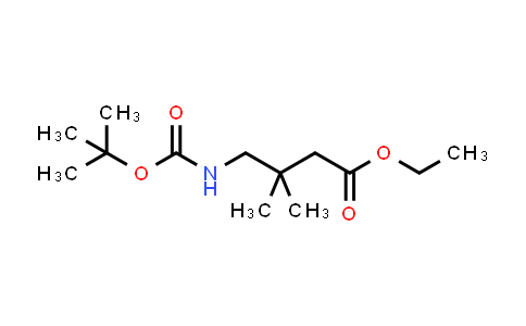 CAS No. 1805819-78-6, ethyl 4-((tert-butoxycarbonyl)amino)-3,3-dimethylbutanoate