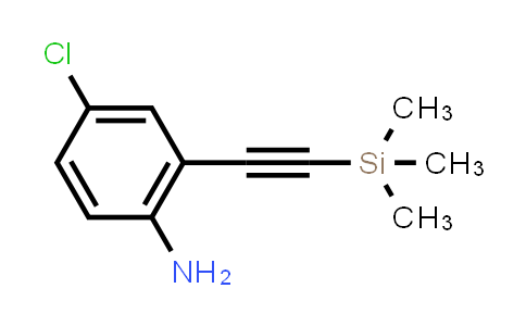 CAS No. 180624-15-1, 4-Chloro-2-((trimethylsilyl)ethynyl)aniline