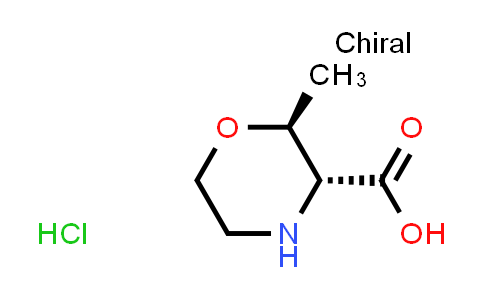 CAS No. 1807882-36-5, trans-2-Methylmorpholine-3-carboxylic acid hydrochloride