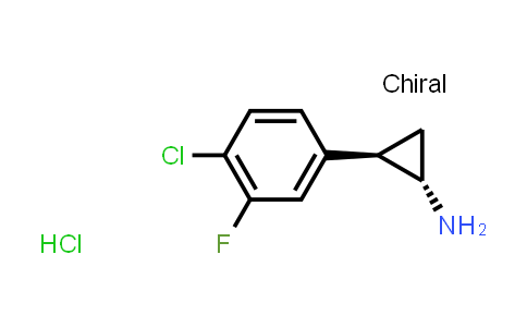 CAS No. 1807938-62-0, (1S,2R)-rel-2-(4-Chloro-3-fluorophenyl)cyclopropan-1-amine hydrochloride