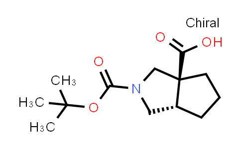 CAS No. 1807940-17-5, (3aS,6aS)-2-(tert-Butoxycarbonyl)hexahydrocyclopenta[c]pyrrole-3a(1H)-carboxylic acid