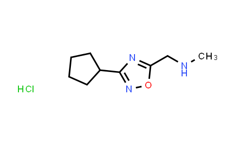 1807988-35-7 | 1-(3-Cyclopentyl-1,2,4-oxadiazol-5-yl)-N-methylmethanamine hydrochloride