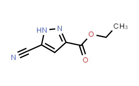 CAS No. 1809384-28-8, Ethyl 5-cyano-1H-pyrazole-3-carboxylate