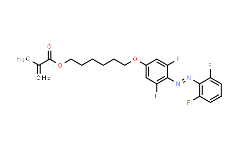 CAS No. 1809880-28-1, 6-(4-((2,6-Difluorophenyl)diazenyl)-3,5-difluorophenoxy)hexyl methacrylate
